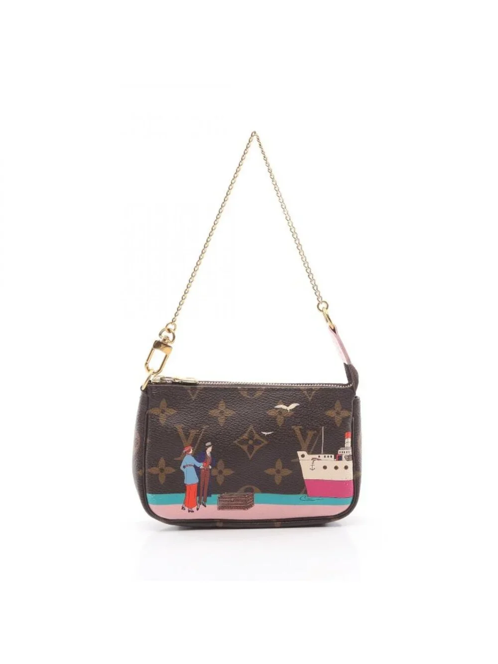 Louis Vuitton Handbag Mini Pochette Accessoires Monogram Illustre